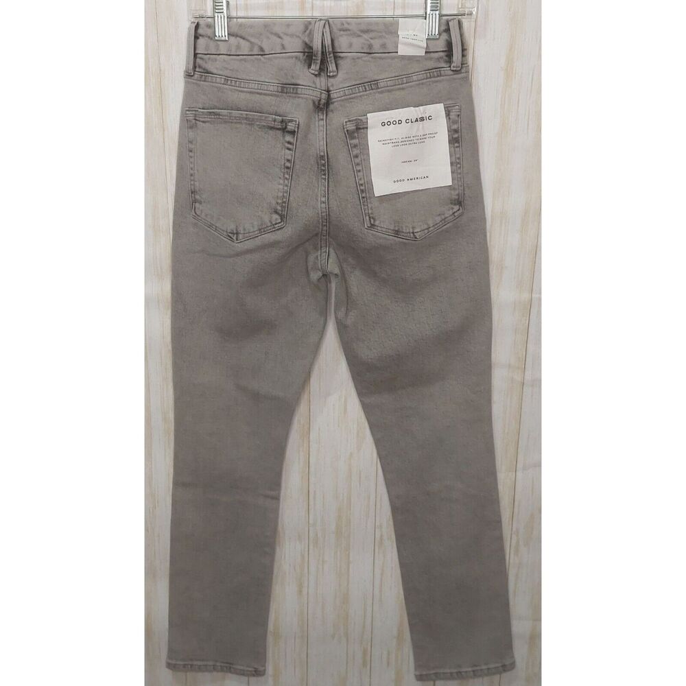 Good American Good Classic Women's Jean's Size 4/27 Gray - Picture 4 of 12
